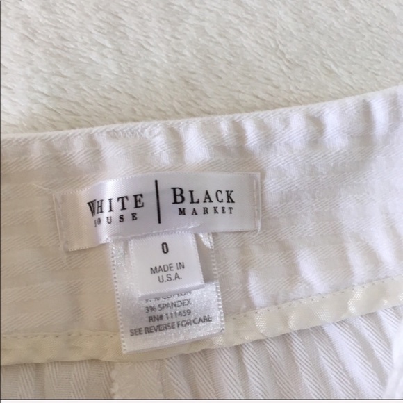 White House Black Market White Bermuda Shorts - Picture 4 of 5